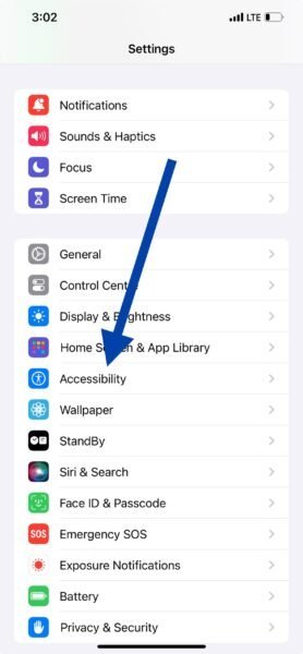iPhone accessibility