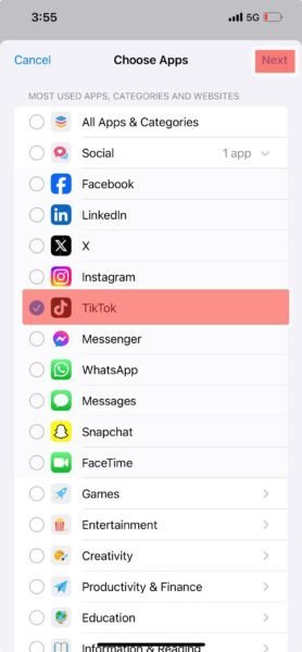 App to lock with screen time